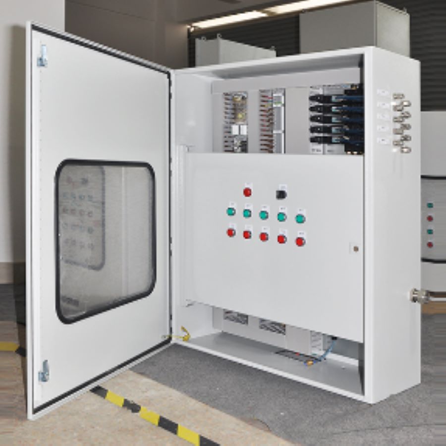 Pneumatic control cabinet for dual electronic control in water treatment power plants Pneumatic control cabinet for dual electronic control in water treatment power plants