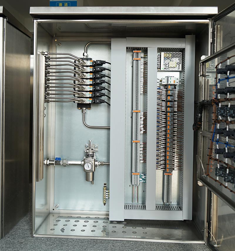 Pneumatic control cabinet integrating ASCO solenoid valve
