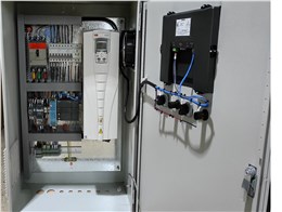 Waste gas treatment control cabinet